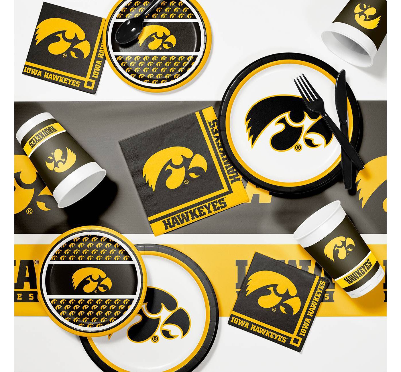 University of Iowa Large Paper Plates (8)