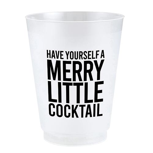 Merry Little Cocktail Frost Acrylic Cups (8)