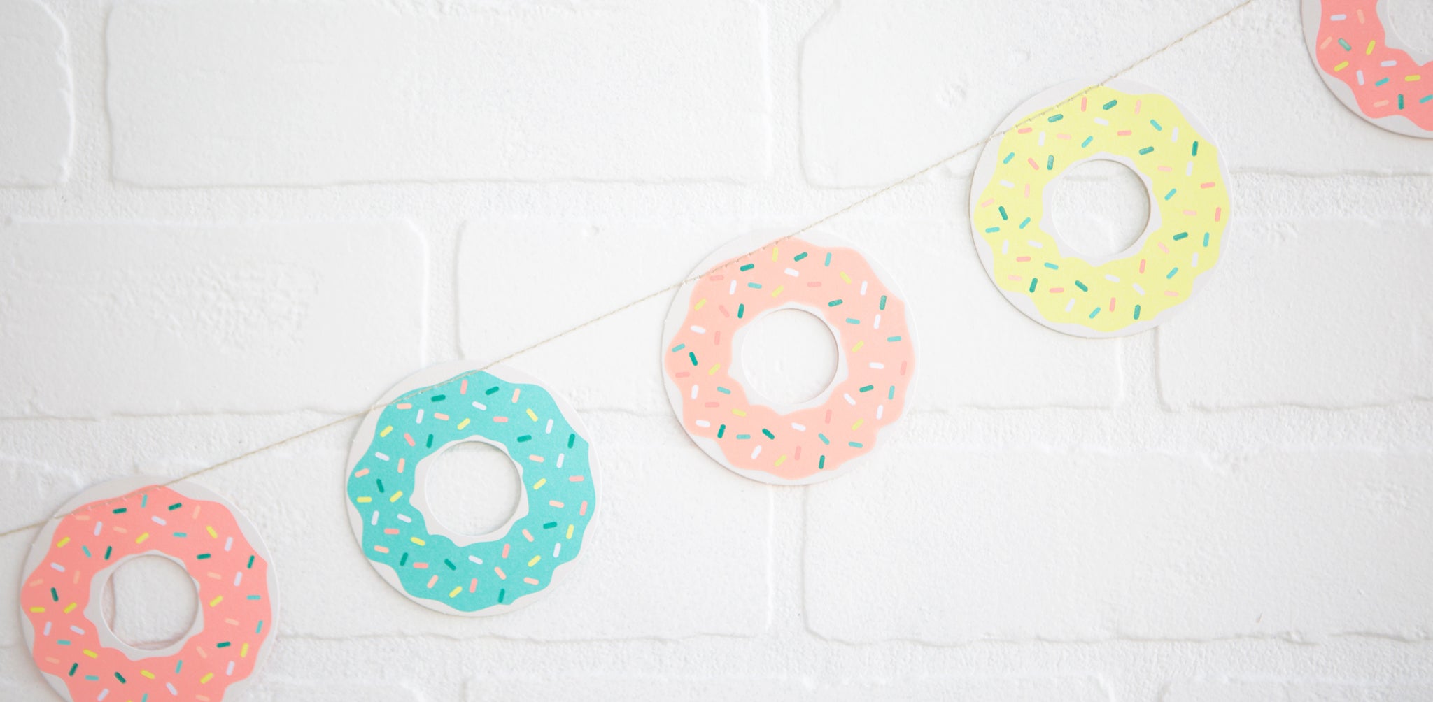 Neon Donut Banner