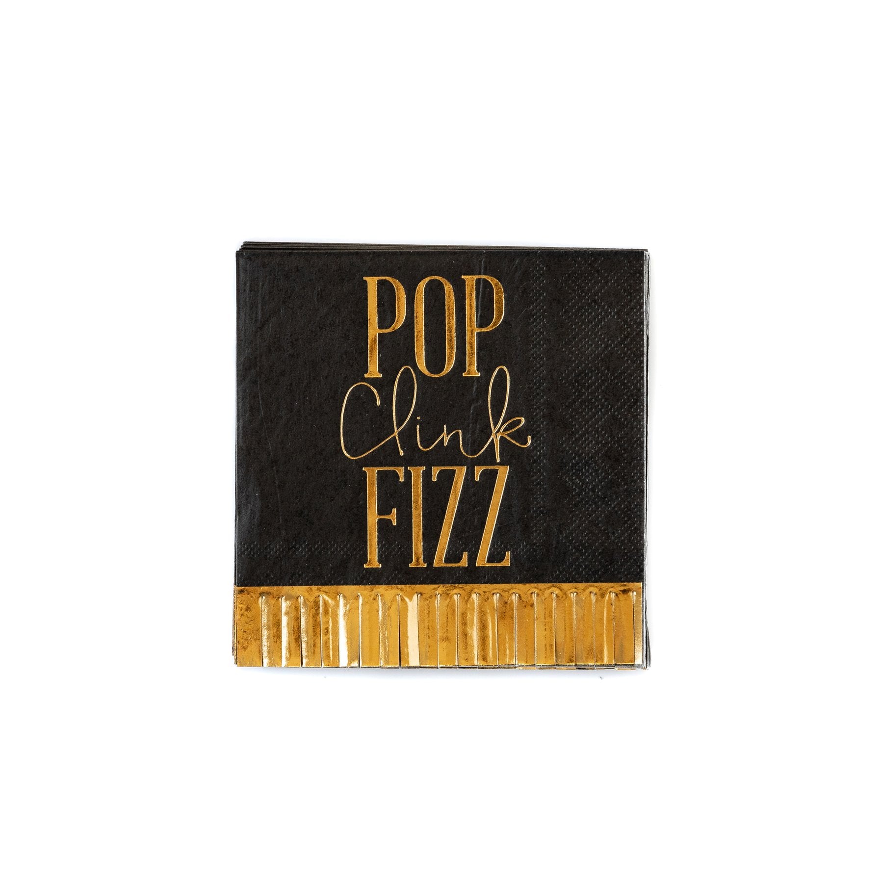Pop Fizz Clink New Years Eve Cocktail Napkins