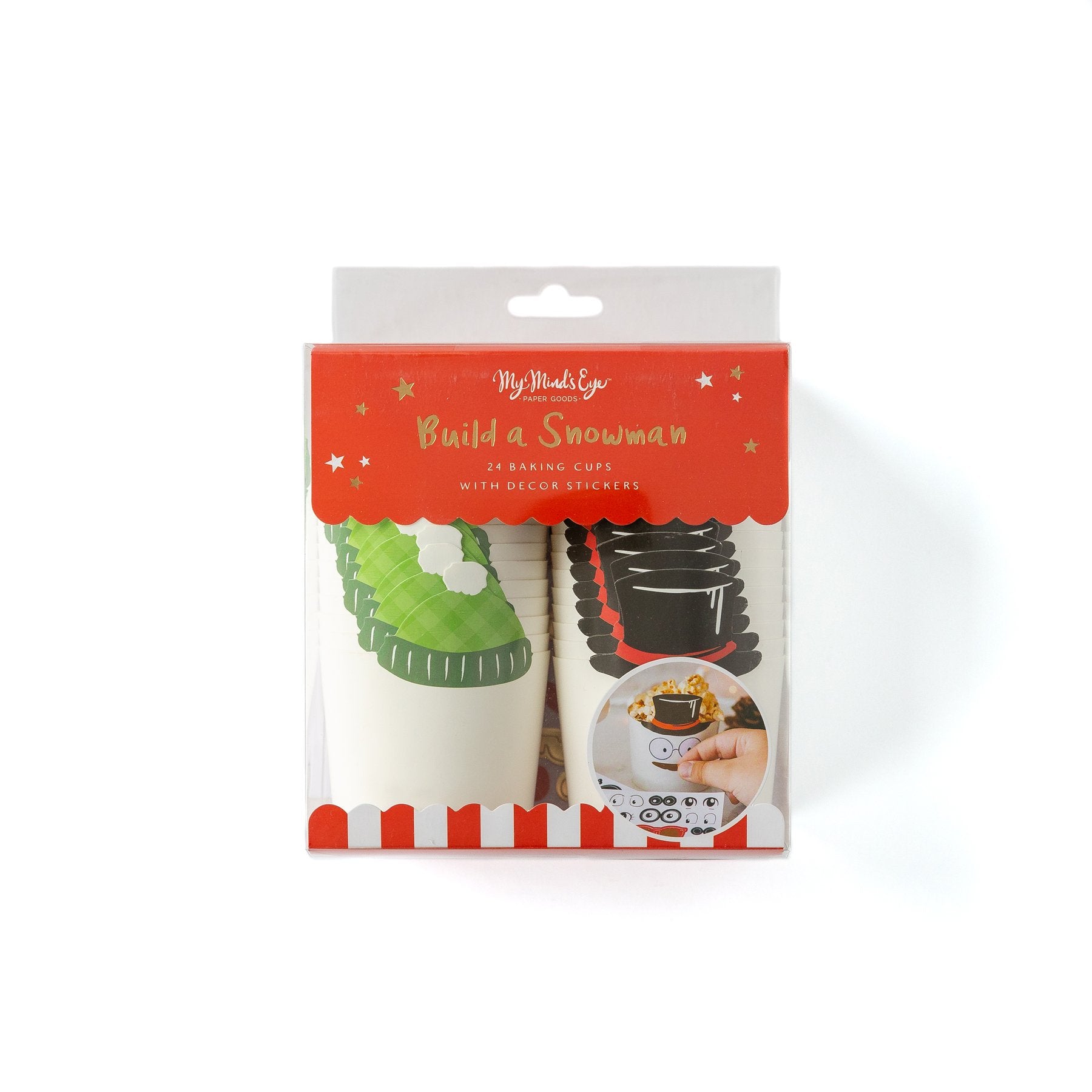 Make Your Own Snowman Food Cups