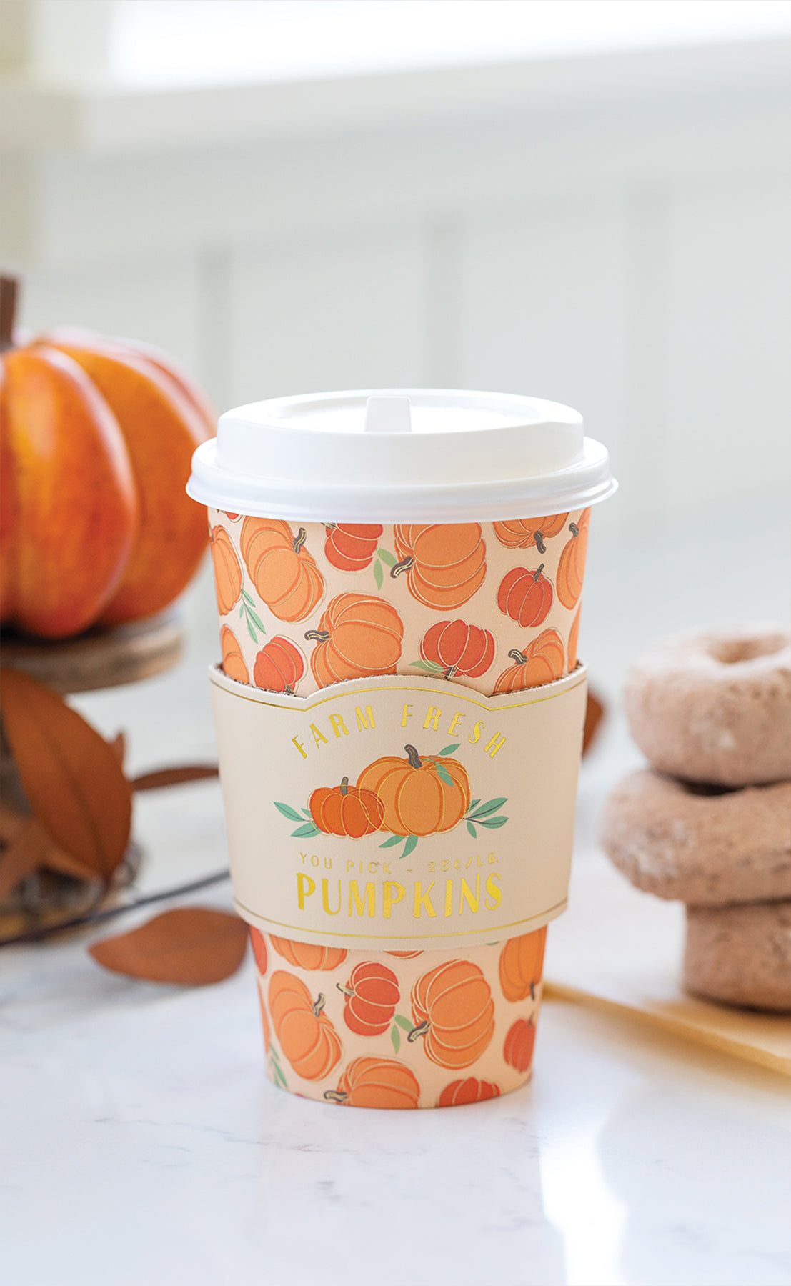 SCATTERED PUMPKINS TO-GO CUPS (8CT - 16OZ)