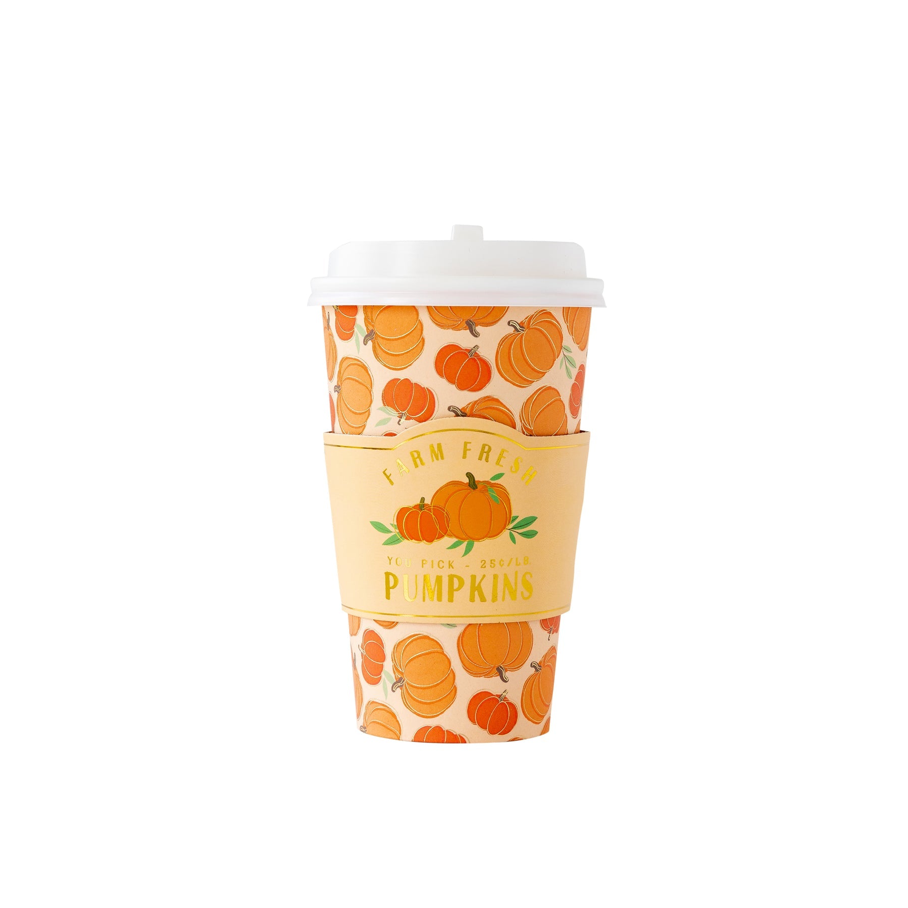 SCATTERED PUMPKINS TO-GO CUPS (8CT - 16OZ)