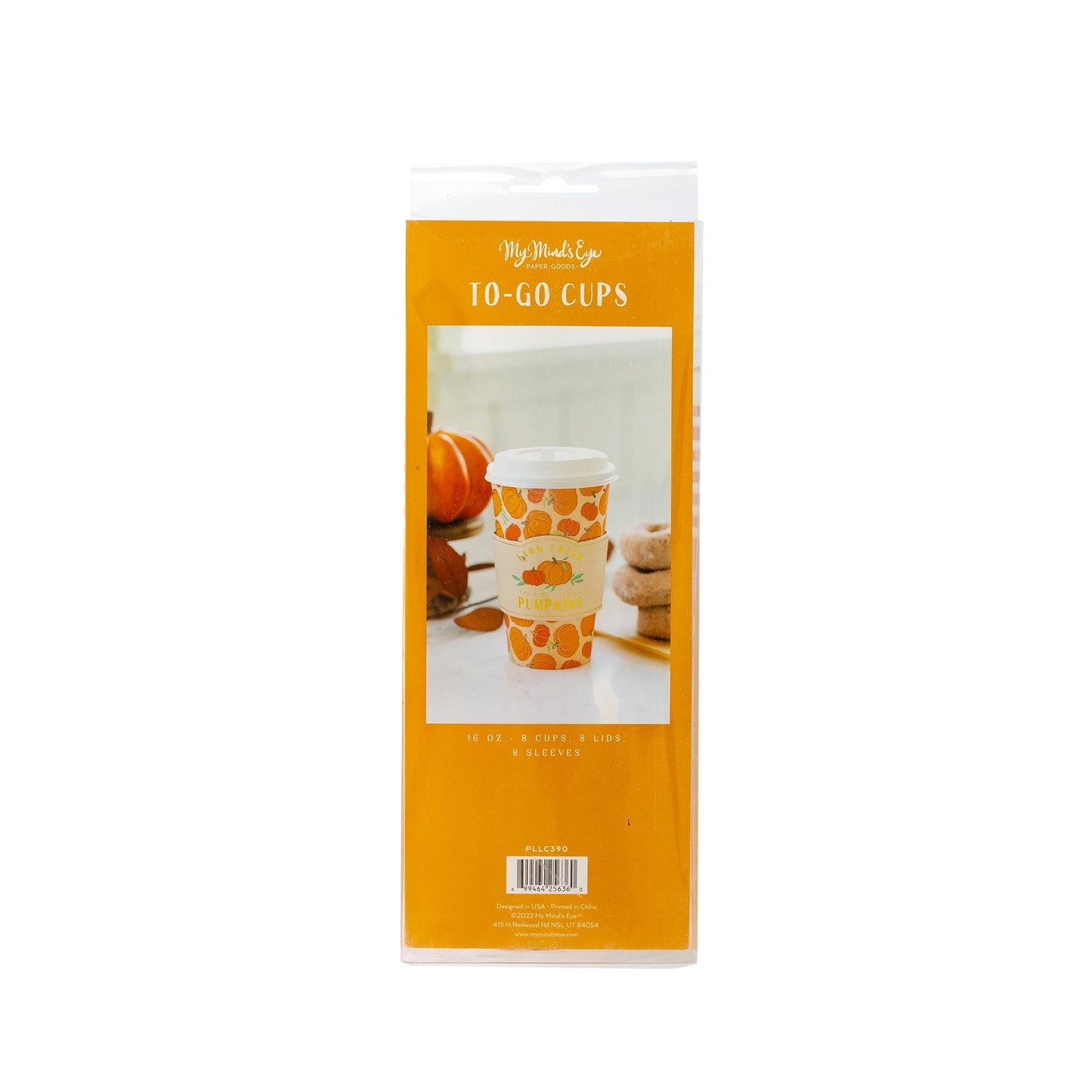 SCATTERED PUMPKINS TO-GO CUPS (8CT - 16OZ)