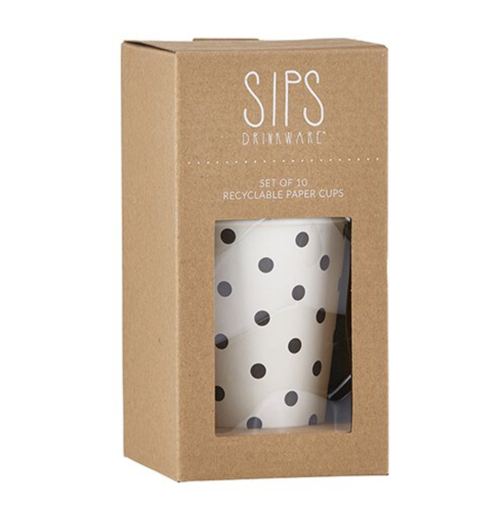 Polka Dot Paper Cups (10)
