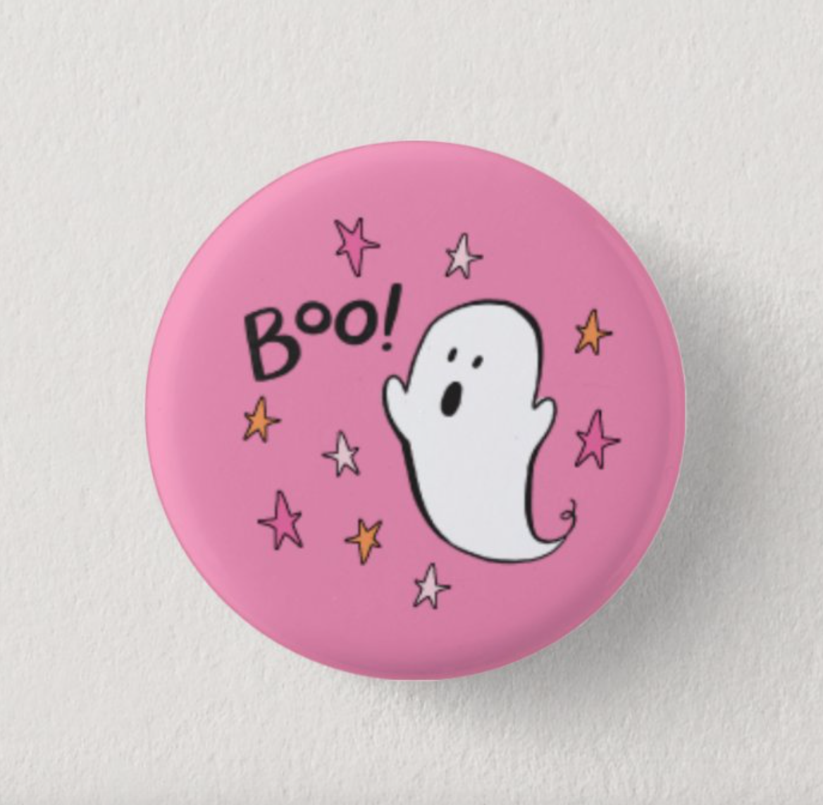 Boo! Ghost  1" Inch Pin