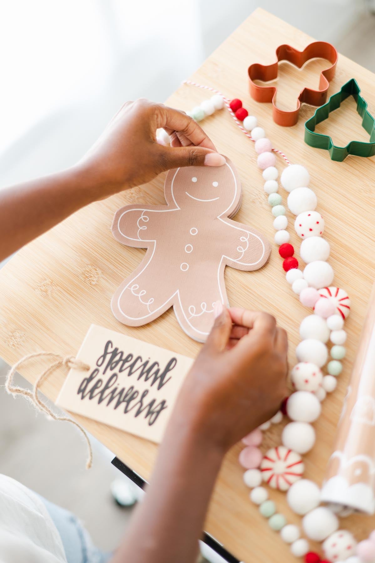 GINGERBREAD MAN SHAPED NAPKIN - Occasions by Shakira Collaboration - Ships Mid-November