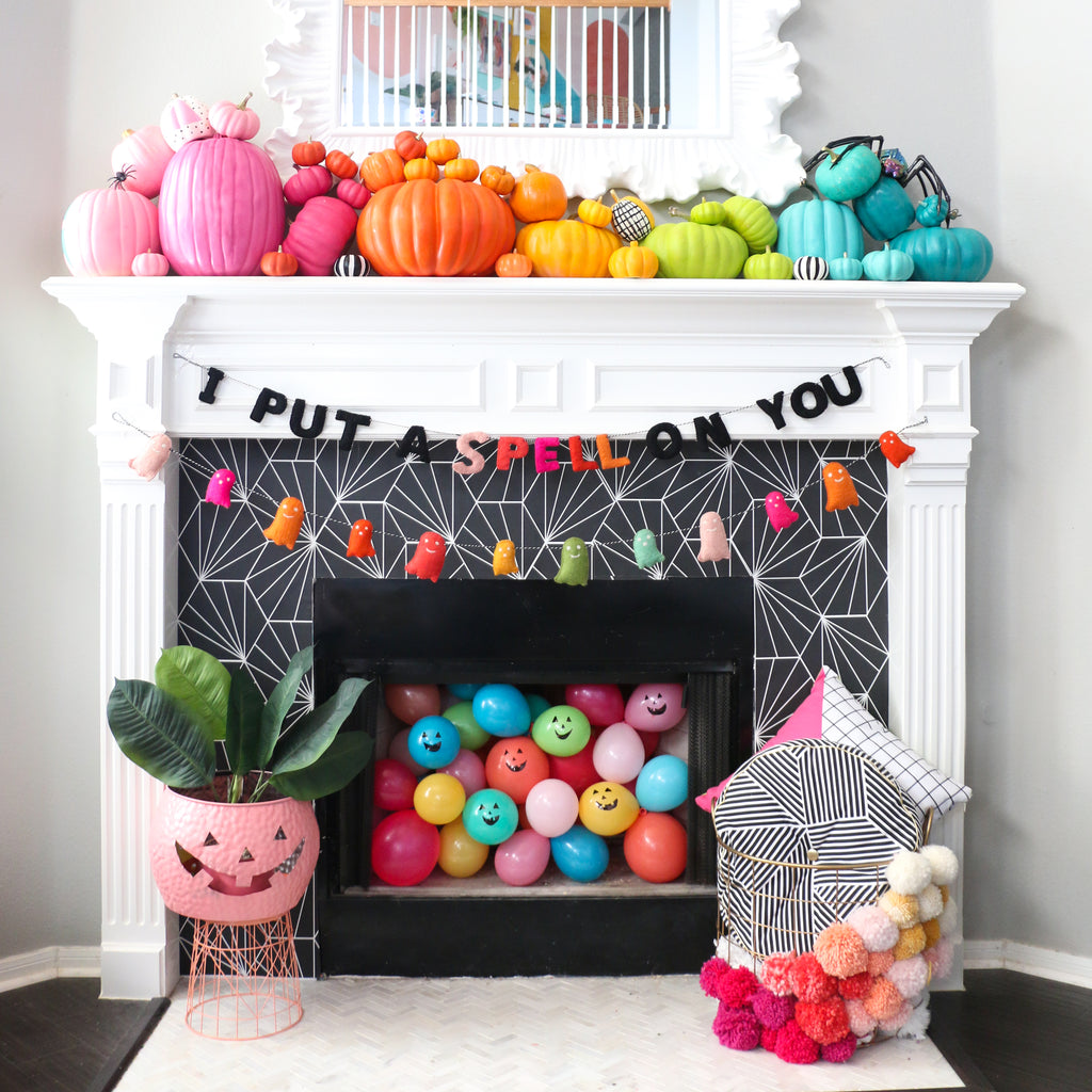 Ghost Felt Halloween Garland