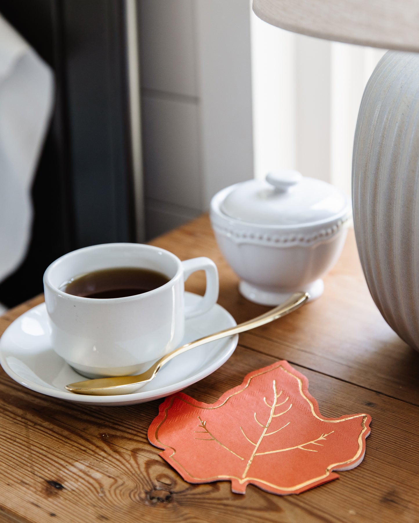 Harvest Maple Leaf Shaped Cocktail Napkin (18)