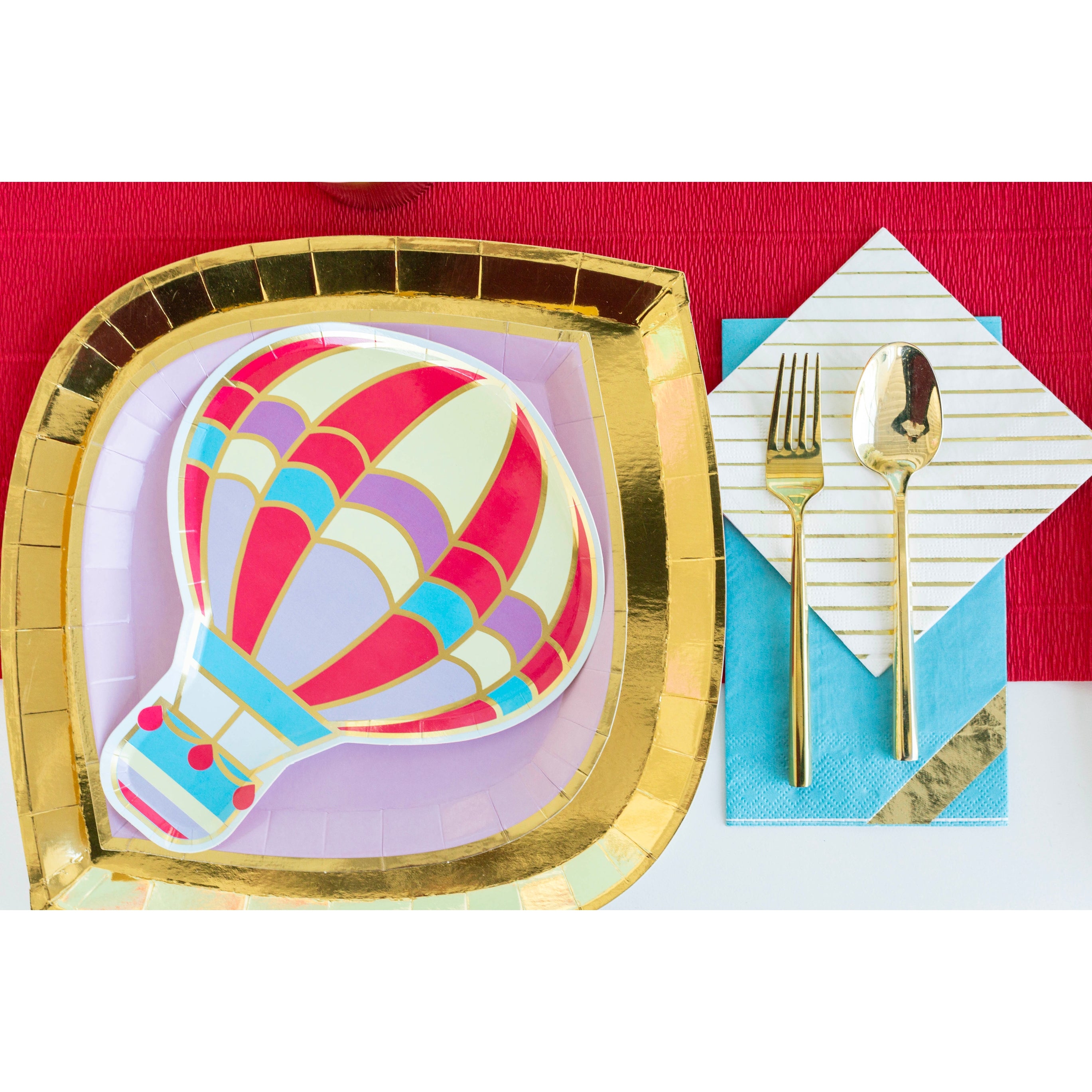 Up, Up & Away, Die-Cut Dinner Plate - 8 Pk.