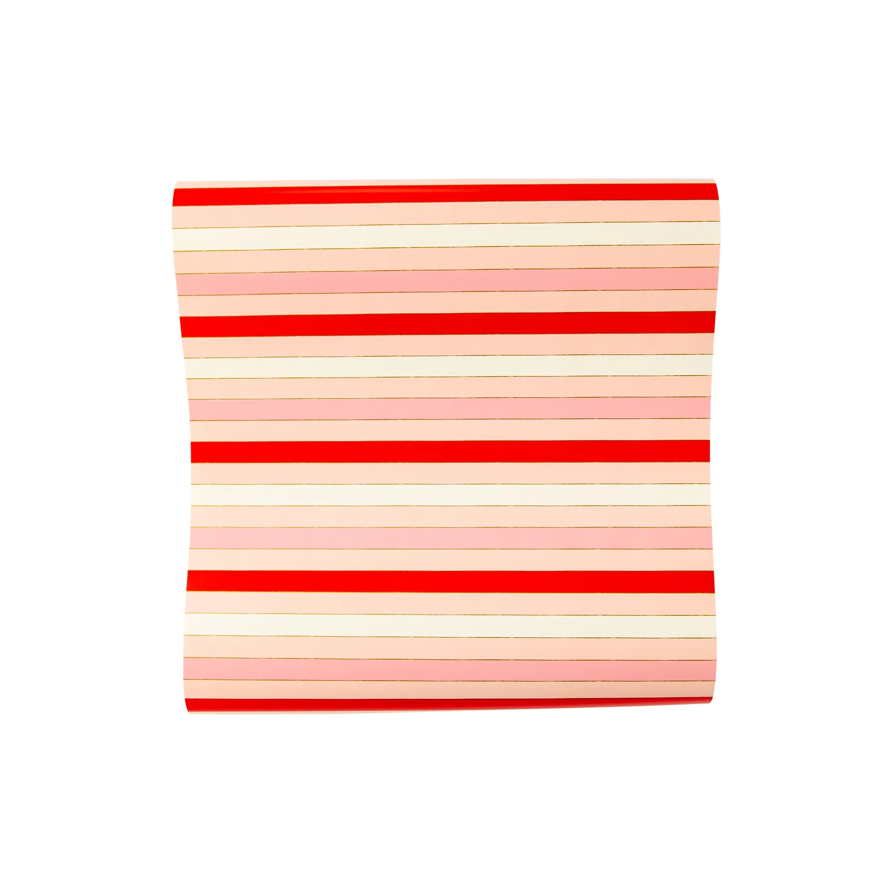 Valentine Red Pink Striped Paper Table Runner