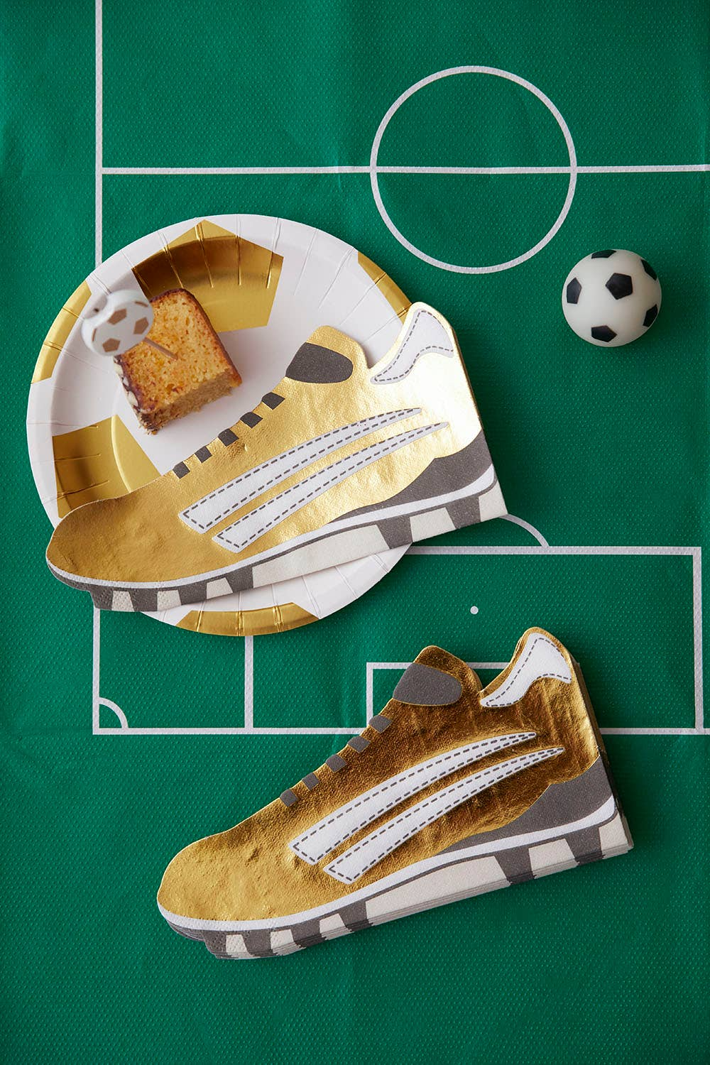 Party Champions Soccer Cleat Shaped Napkins - 8 Pack