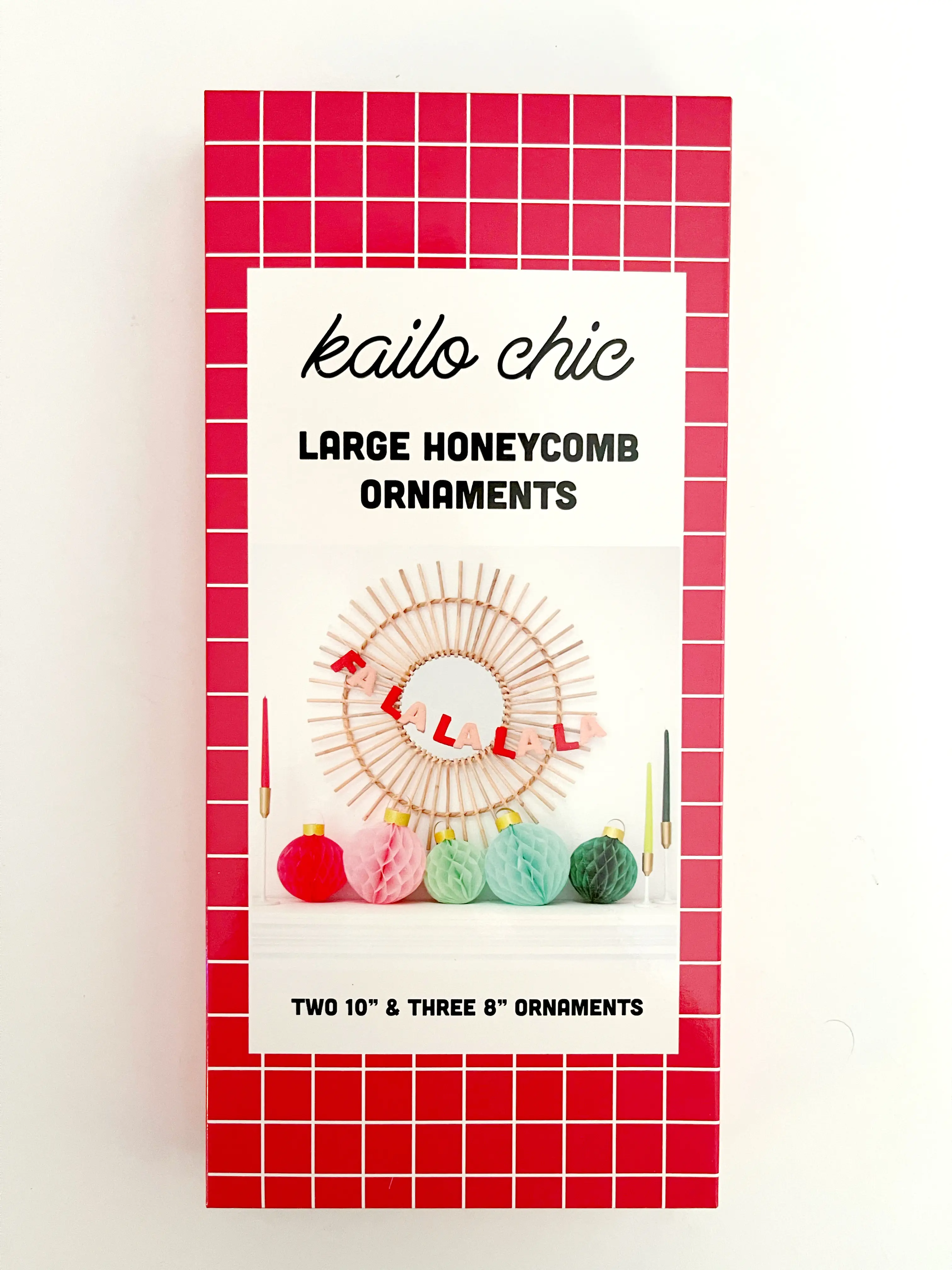 Honeycomb Ornaments Set of 5