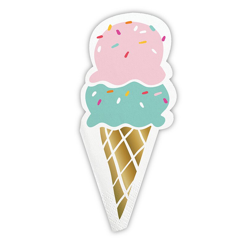 Ice Cream Shaped Napkins
