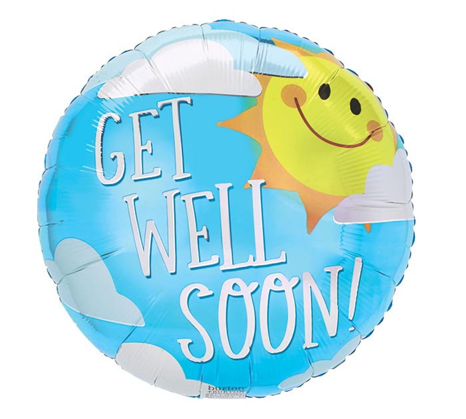 17" Get Well Sun and Clouds Balloon