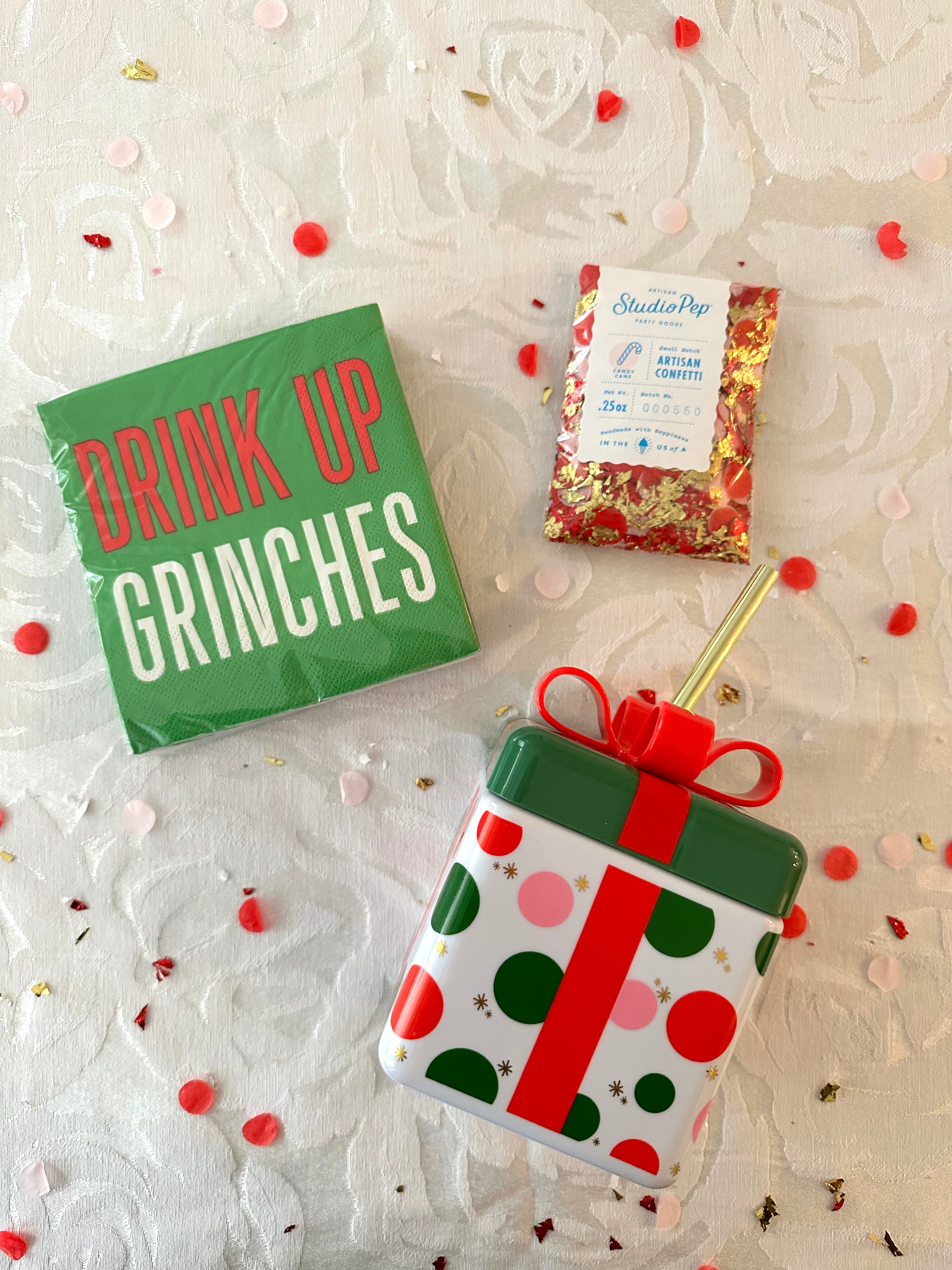 3 ply Cocktail Napkins 20ct | Drink Up Grinches