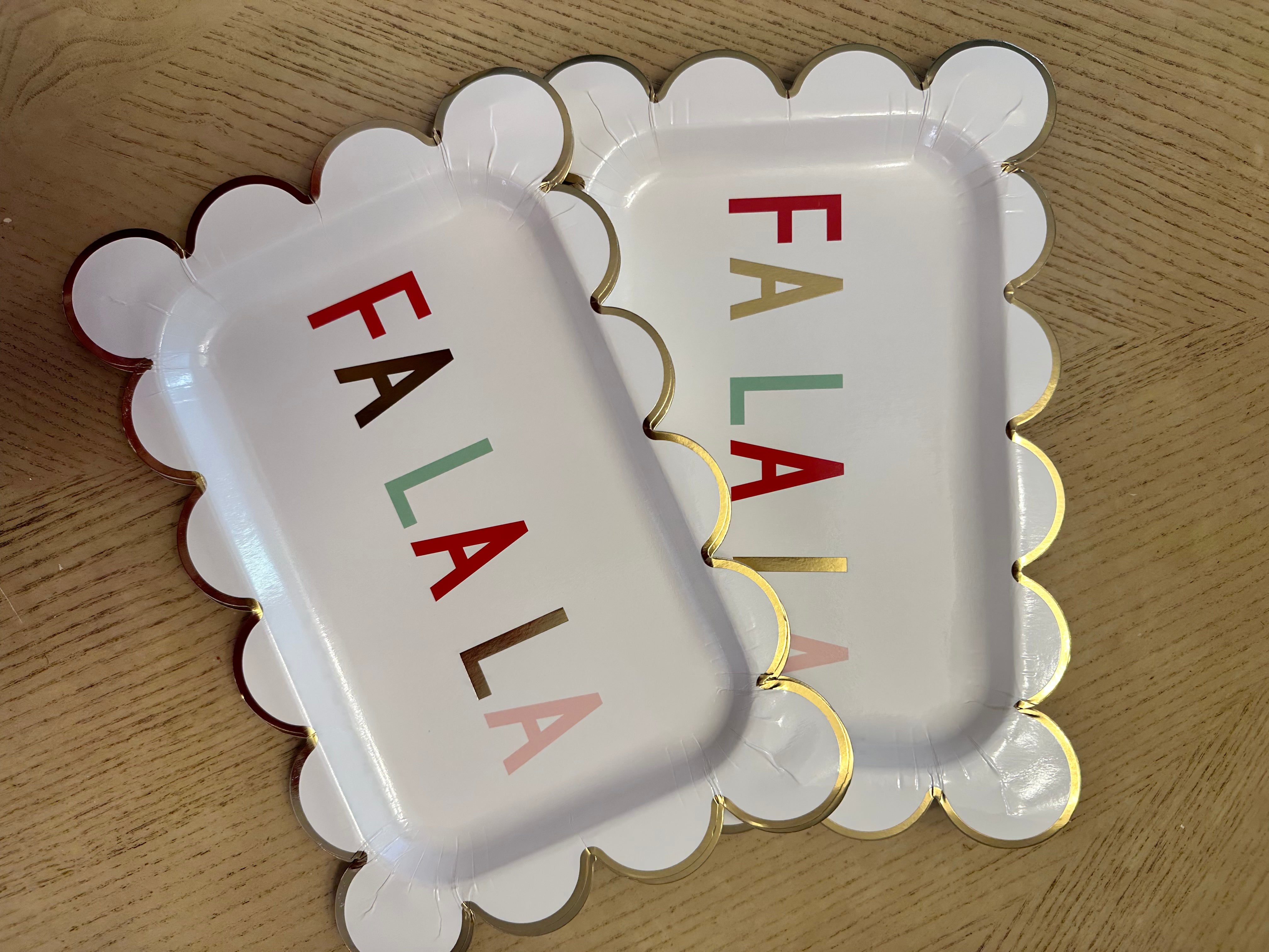 SNOW FUN FA LA LA SCALLOP PLATE