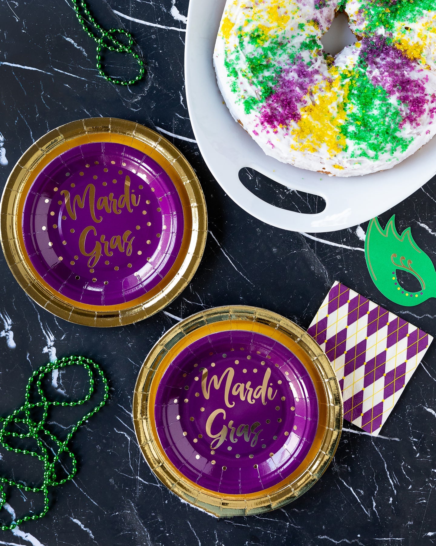 Mardi Gras 7" Paper Plates
