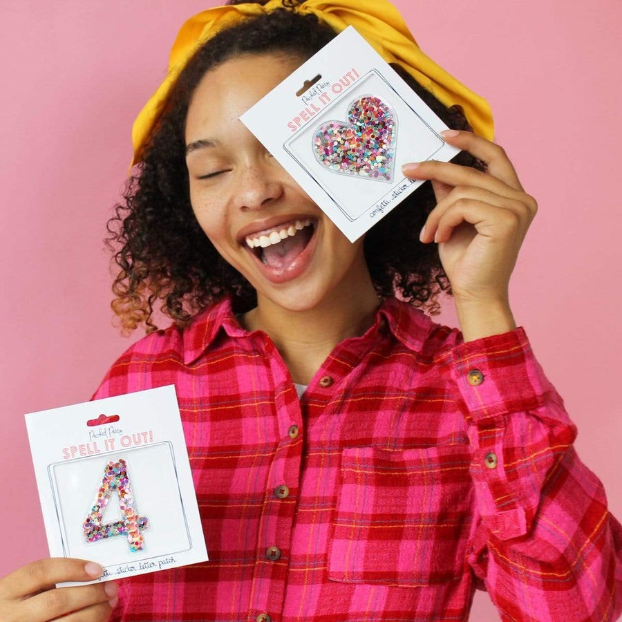 Stick to It Heart Confetti Sticker