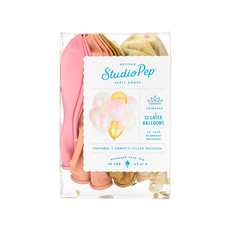 Princess Classic Confetti Balloons (Pack of 6)