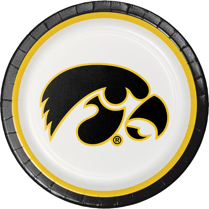 University of Iowa Large Paper Plates (8)