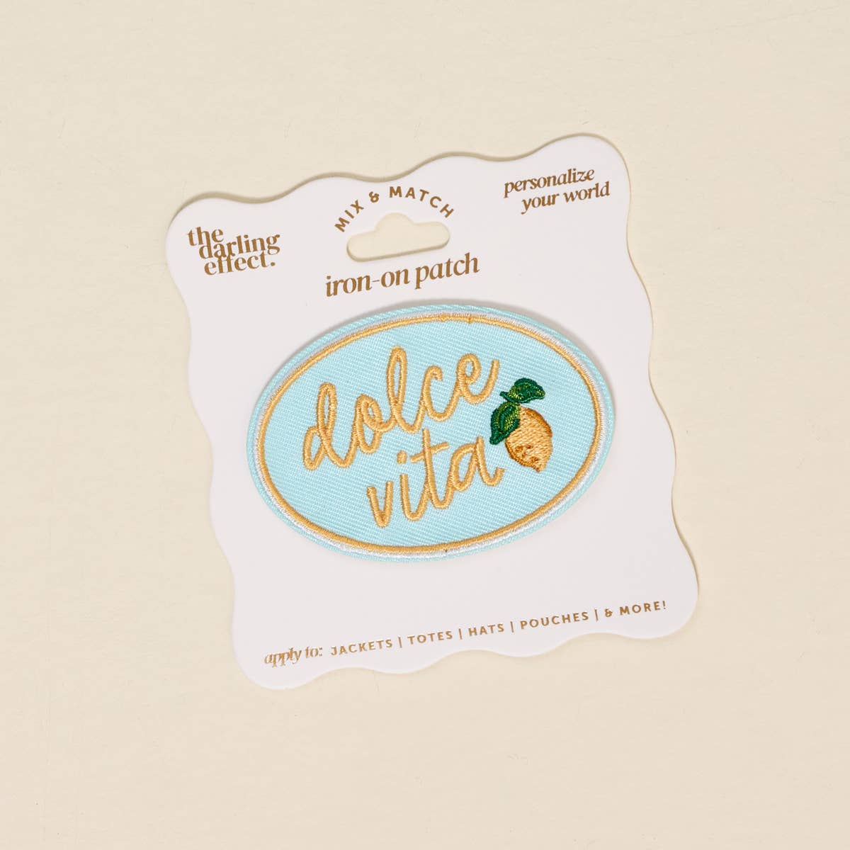 Mix & Match Iron-On Patch–Dolce Vita
