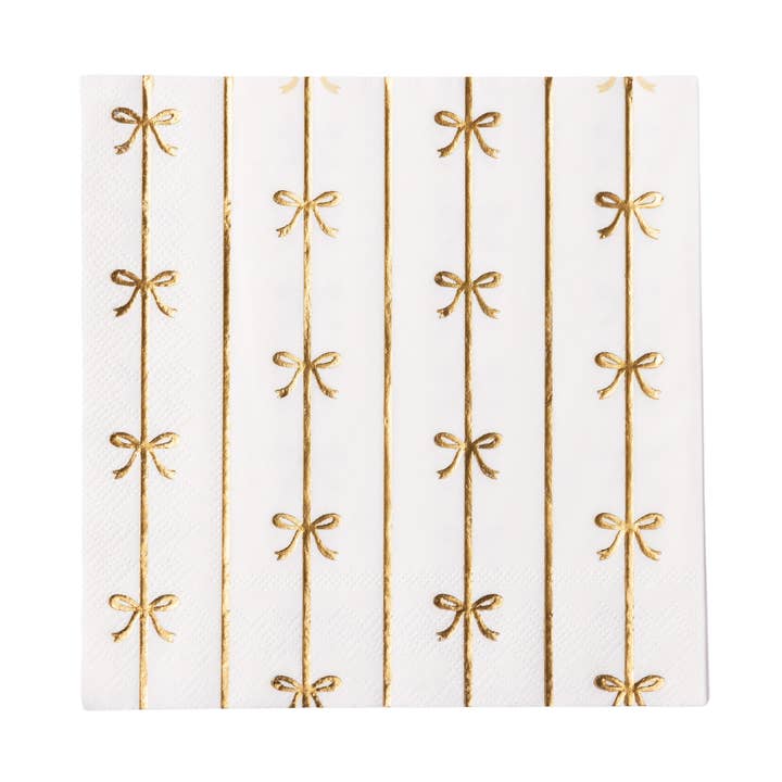 PRESALE: Gold Signature Bow Large Napkins