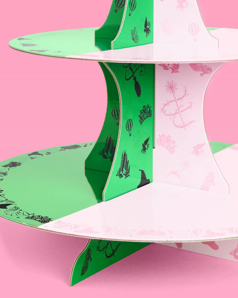 Emerald City Cupcake Tower - 3 tiered display, witch dessert