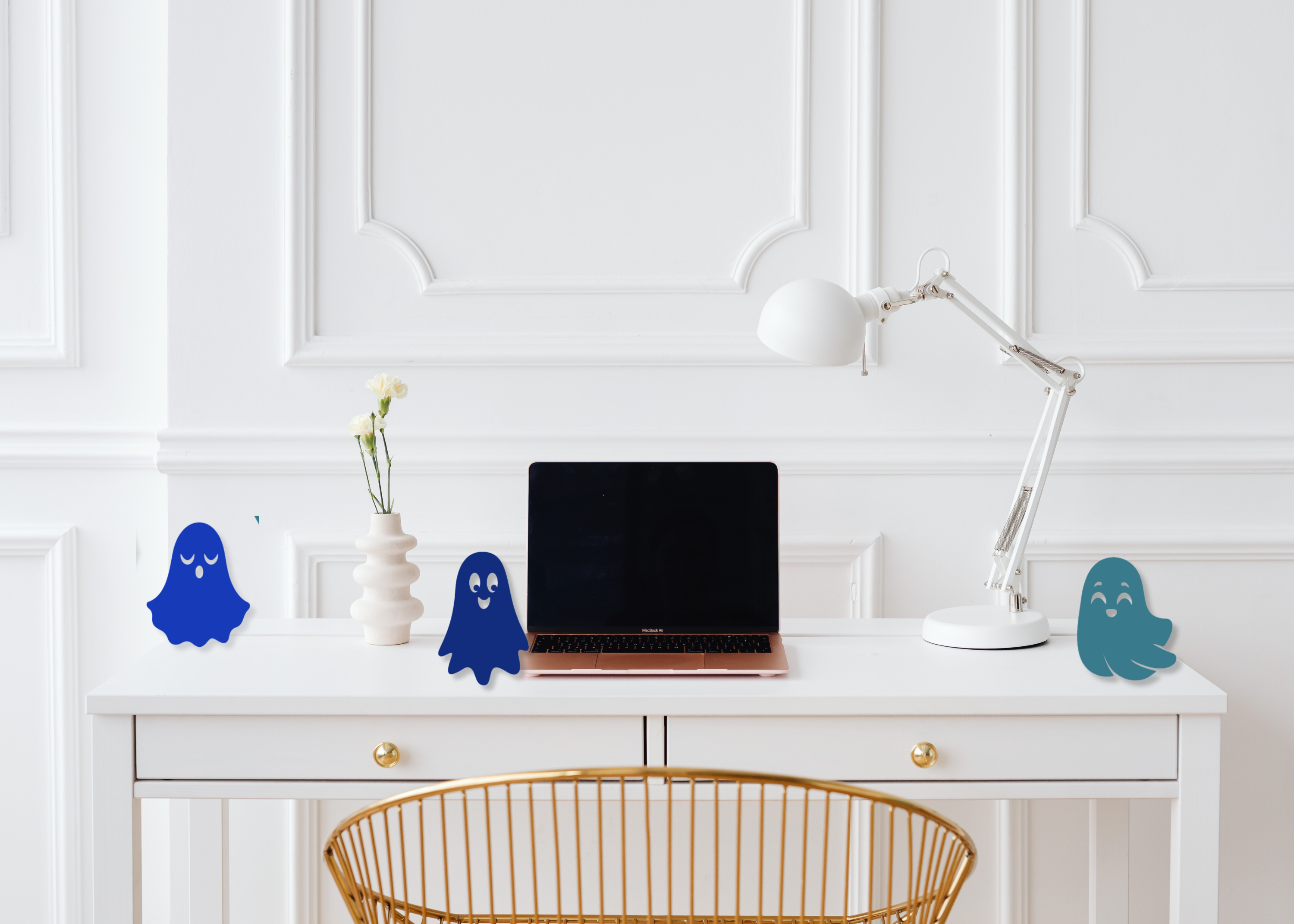 Kedziefest Mini Brosts Acrylic Ghosts (Set of 3 Mini Ghosts)