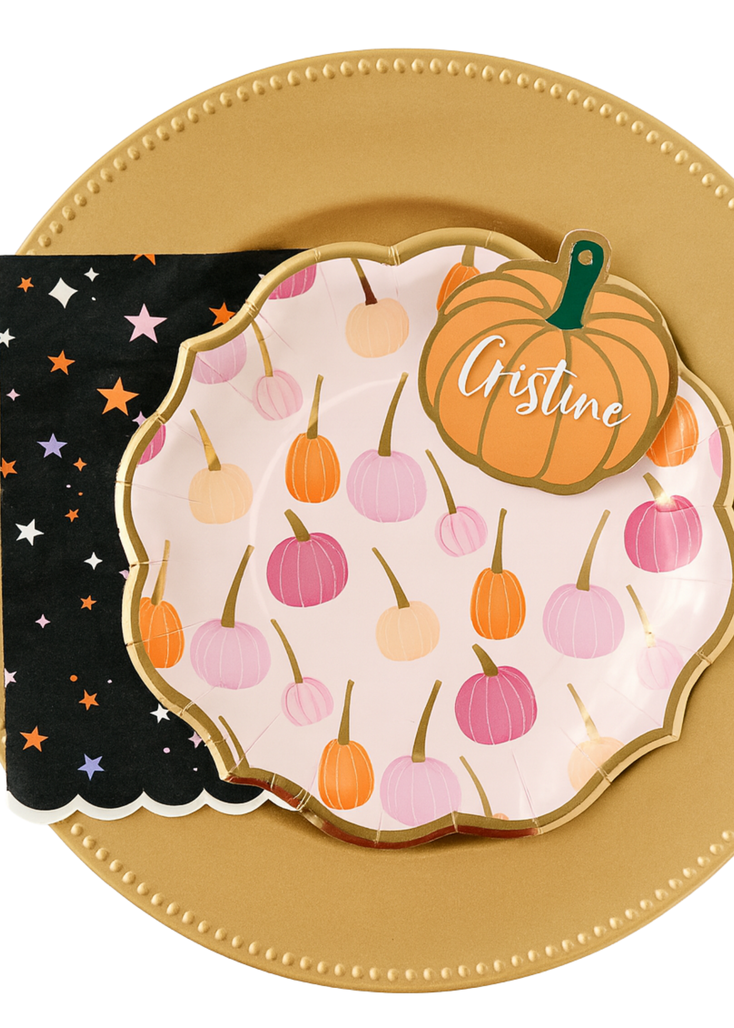 Pumpkin Halloween Boo Basket or Fall Placecard