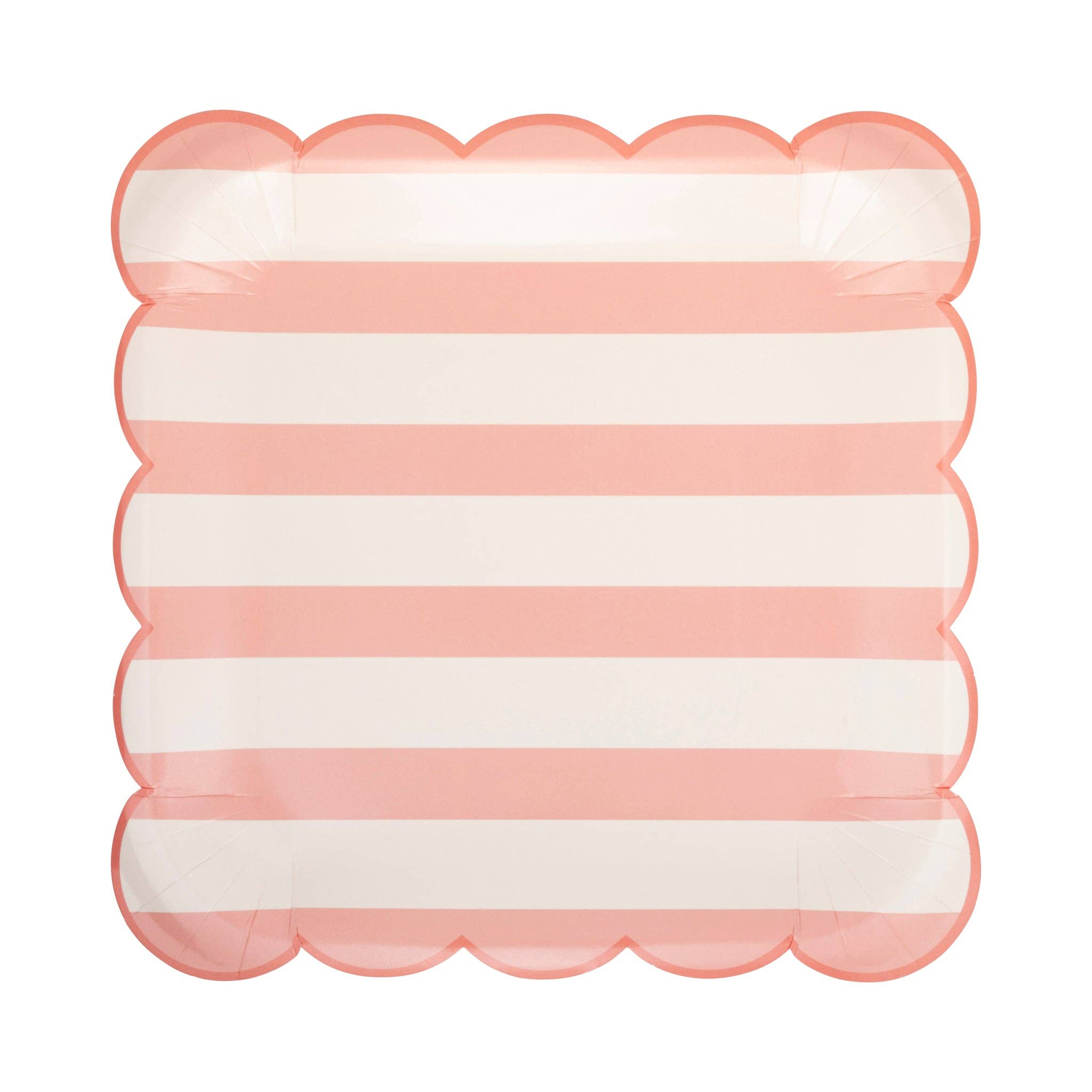 PLPL883 - Pink Stripe Paper Plate