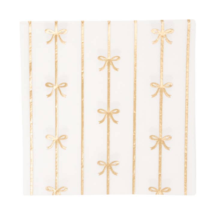 PRESALE: Gold Signature Bow Small Napkins
