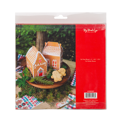 Gingerbread House Treat Boxes with Stickers