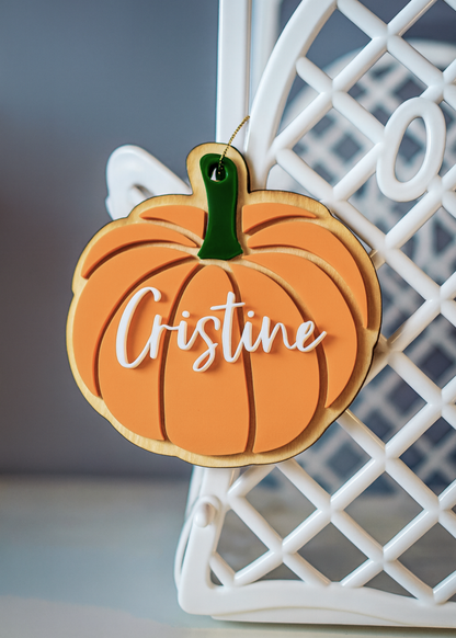 Pumpkin Halloween Boo Basket or Fall Placecard