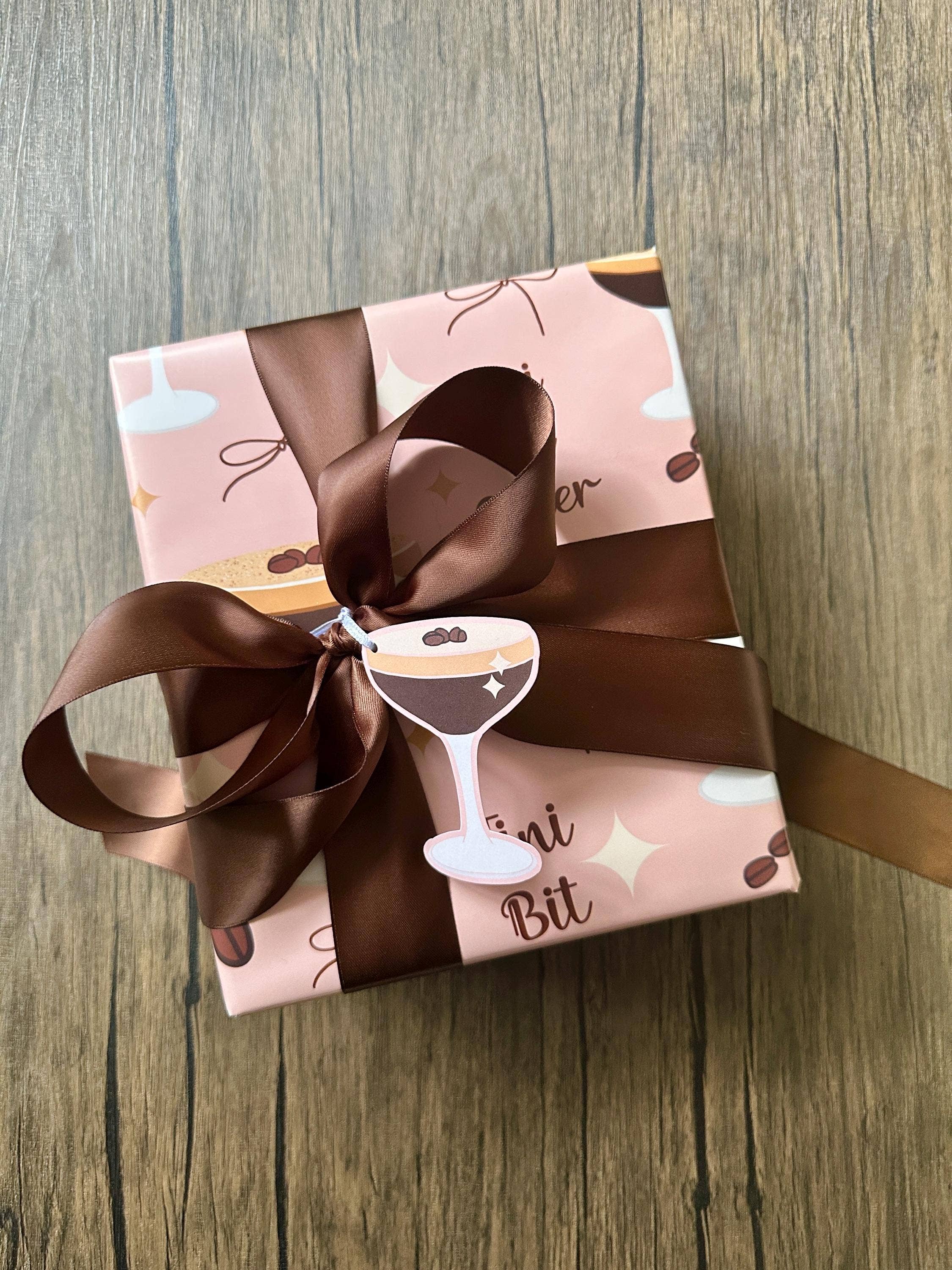 A TINI BIT OLDER WRAPPING PAPER| ESPRESSO MARTINI GIFT WRAP
