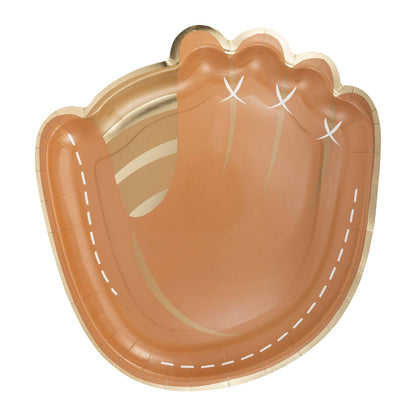 Mitt Shaped Disposable Paper Plate