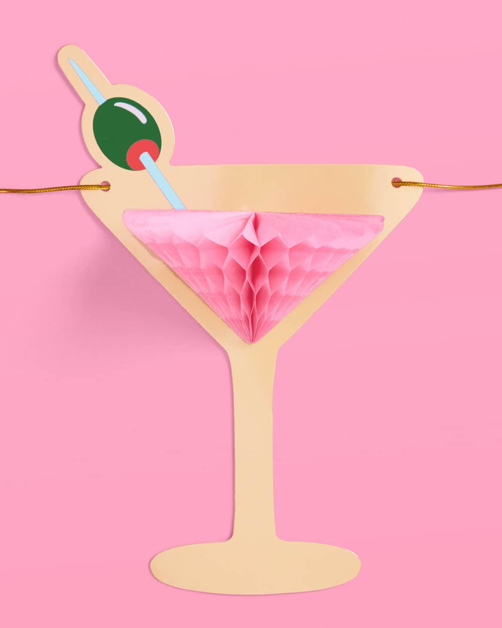 Martini Banner | Tini BIt 3D paper banner