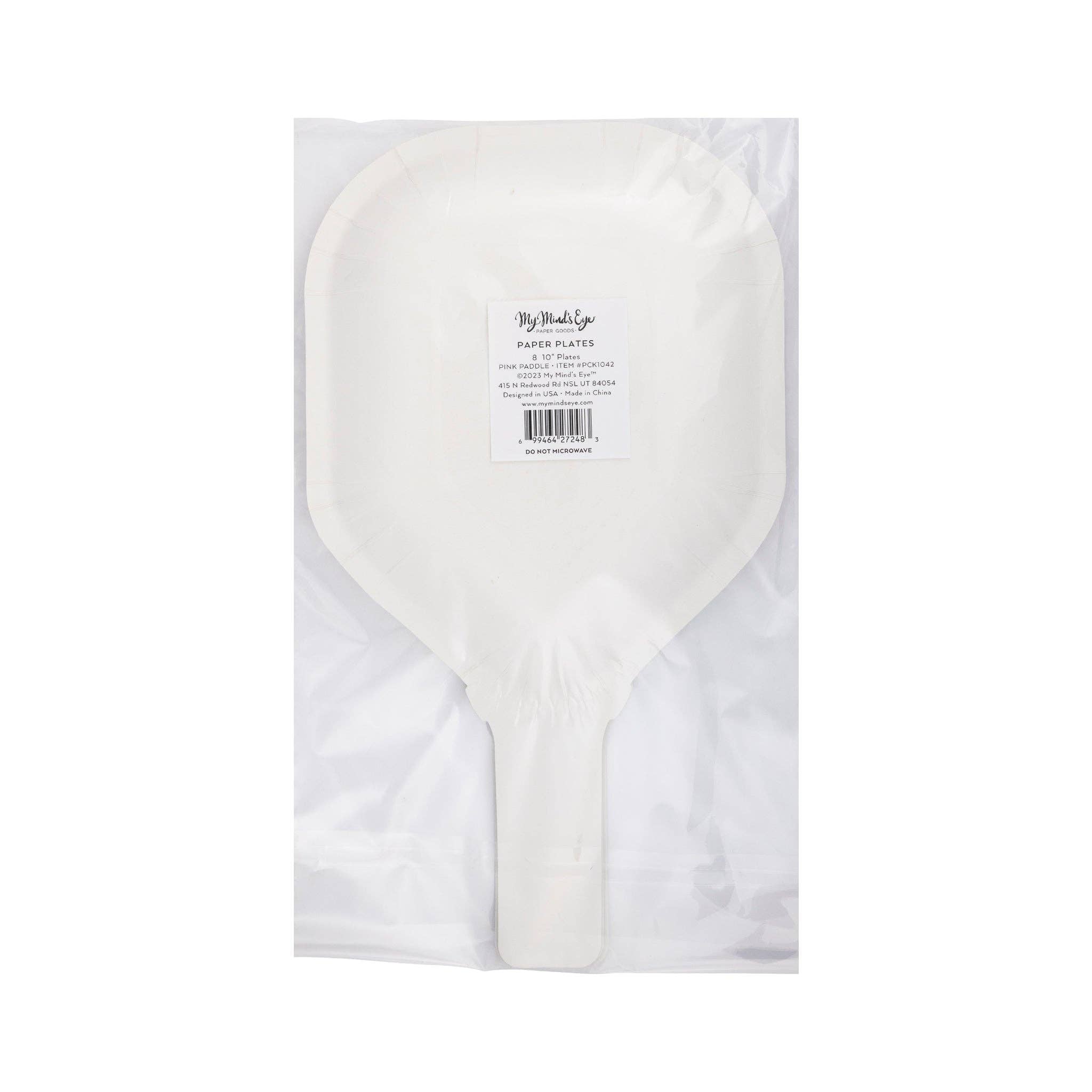 PCK1042 - Pink Paddle Shaped Paper Plate