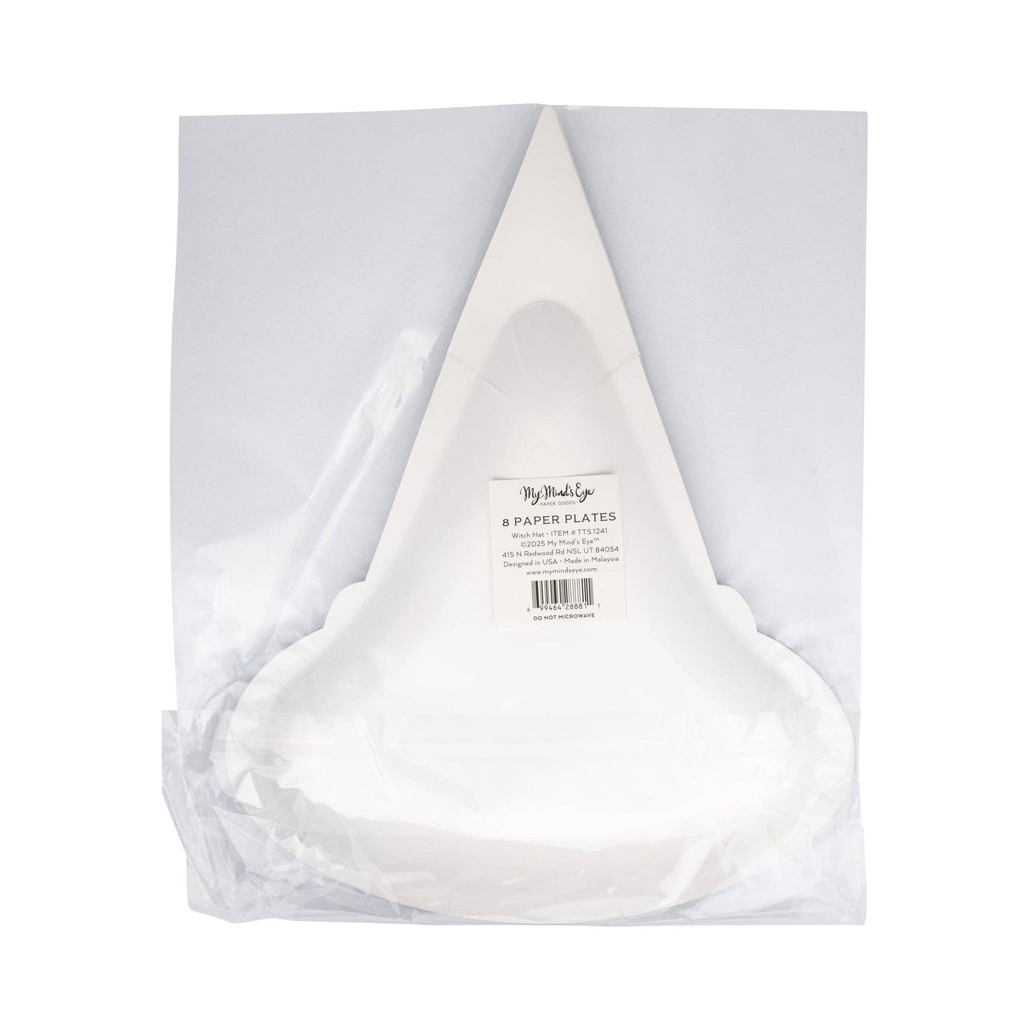 TTS1241 - Witch Hat Shaped Paper Plate