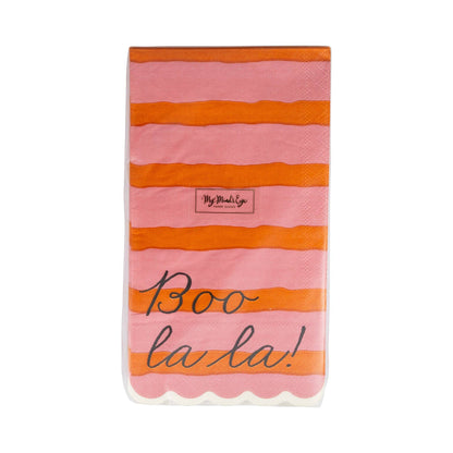 BLL1238 - Pink & Orange Boo La La Dinner Napkin