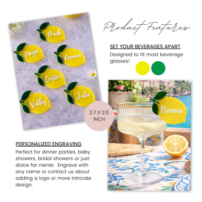 Lemon Drink Charms - La Dolce Vita