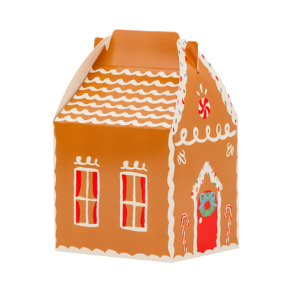 Gingerbread House Treat Boxes with Stickers