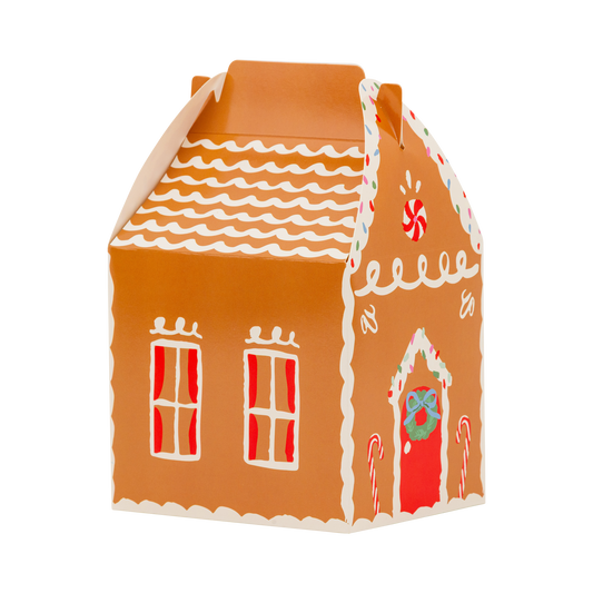 Gingerbread House Treat Boxes with Stickers