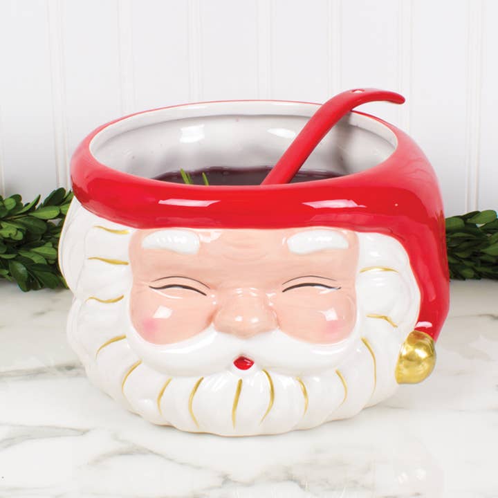 PREORDER: Red Santa Punch Bowl & Ladle