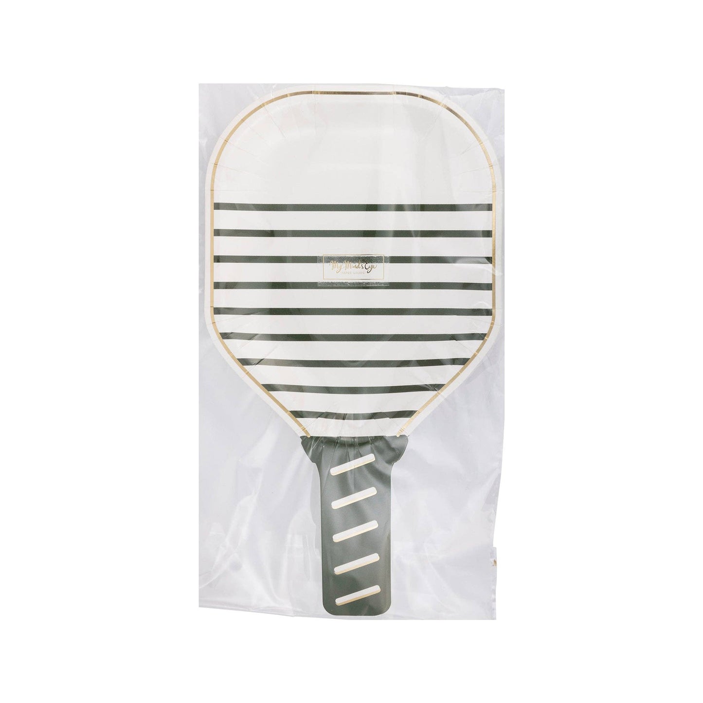 PCK1043 - White Paddle Shaped Paper Plate