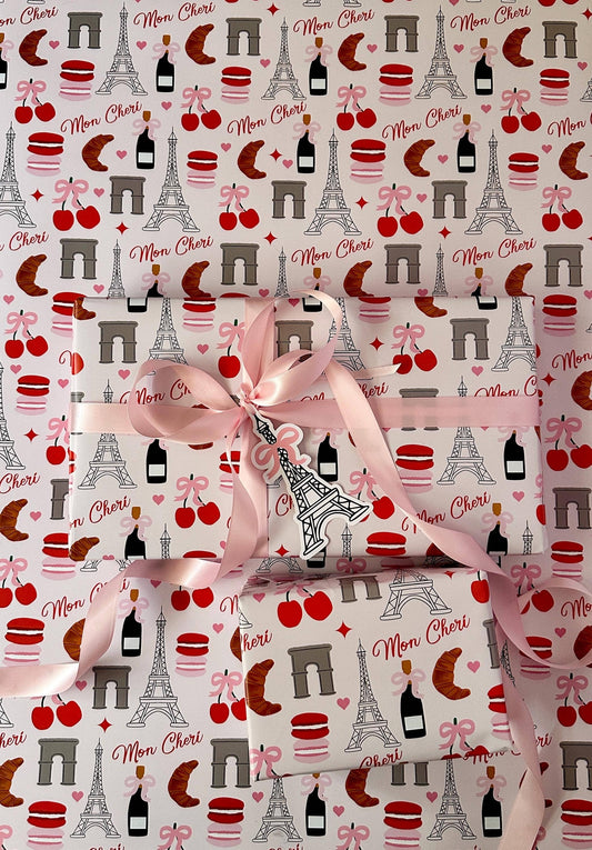 MON CHERI PARIS WRAPPING PAPER