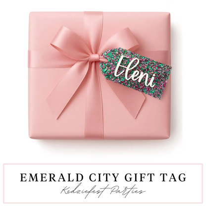 Emerald City Personalized Stocking Charm/Gift Tag/Ornament