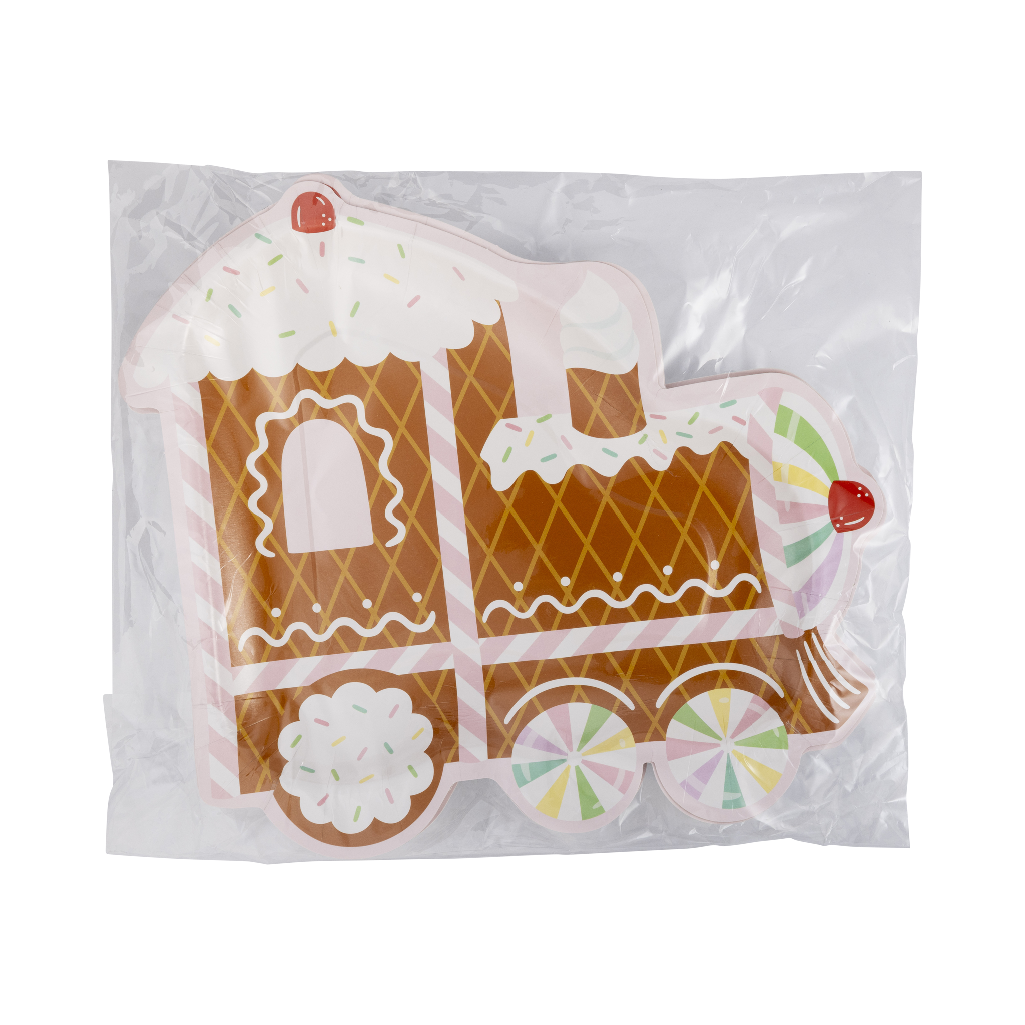 PLPL693 - Gingerbread Train Shaped Plate