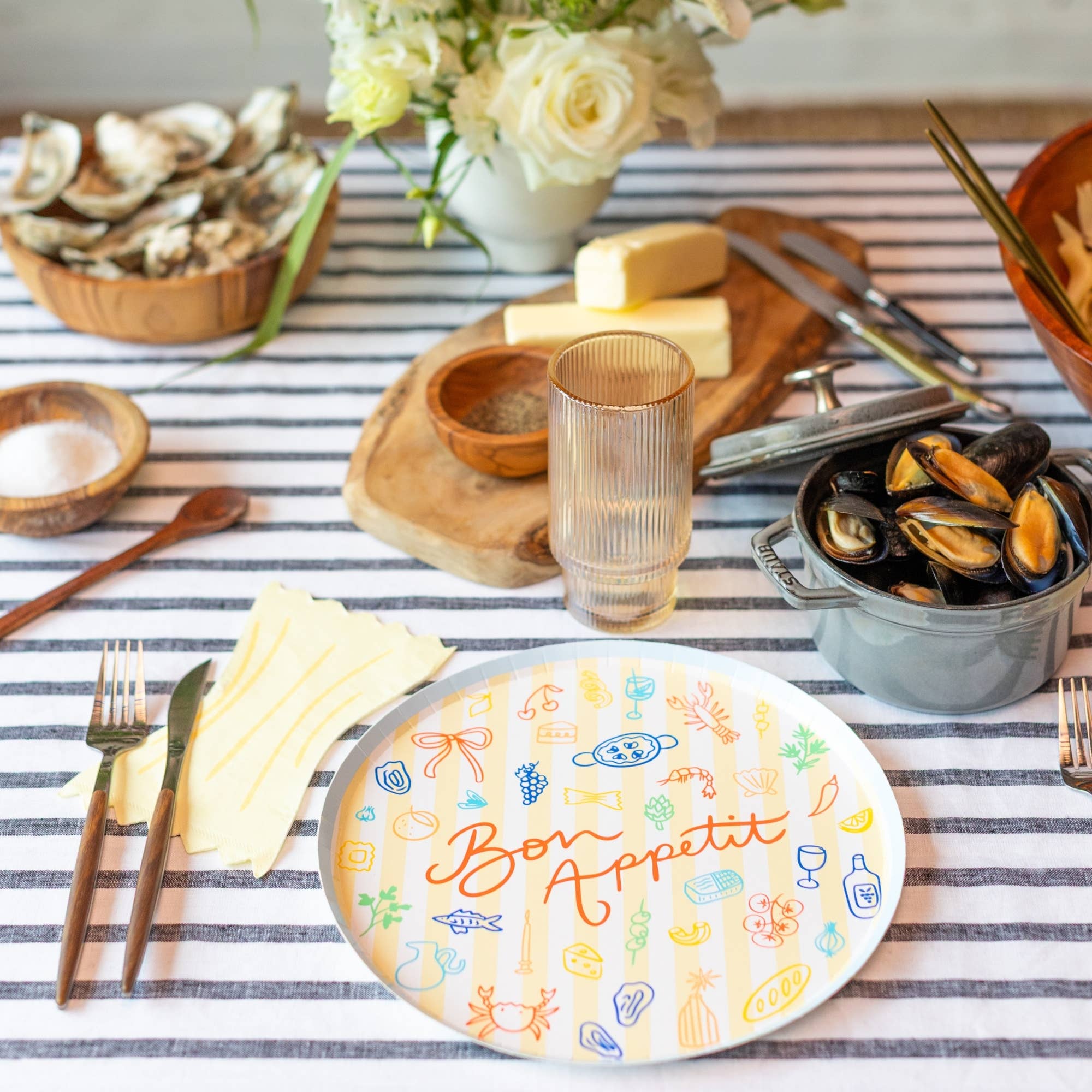 Le Dinner Pasta Noodle Guest Napkins