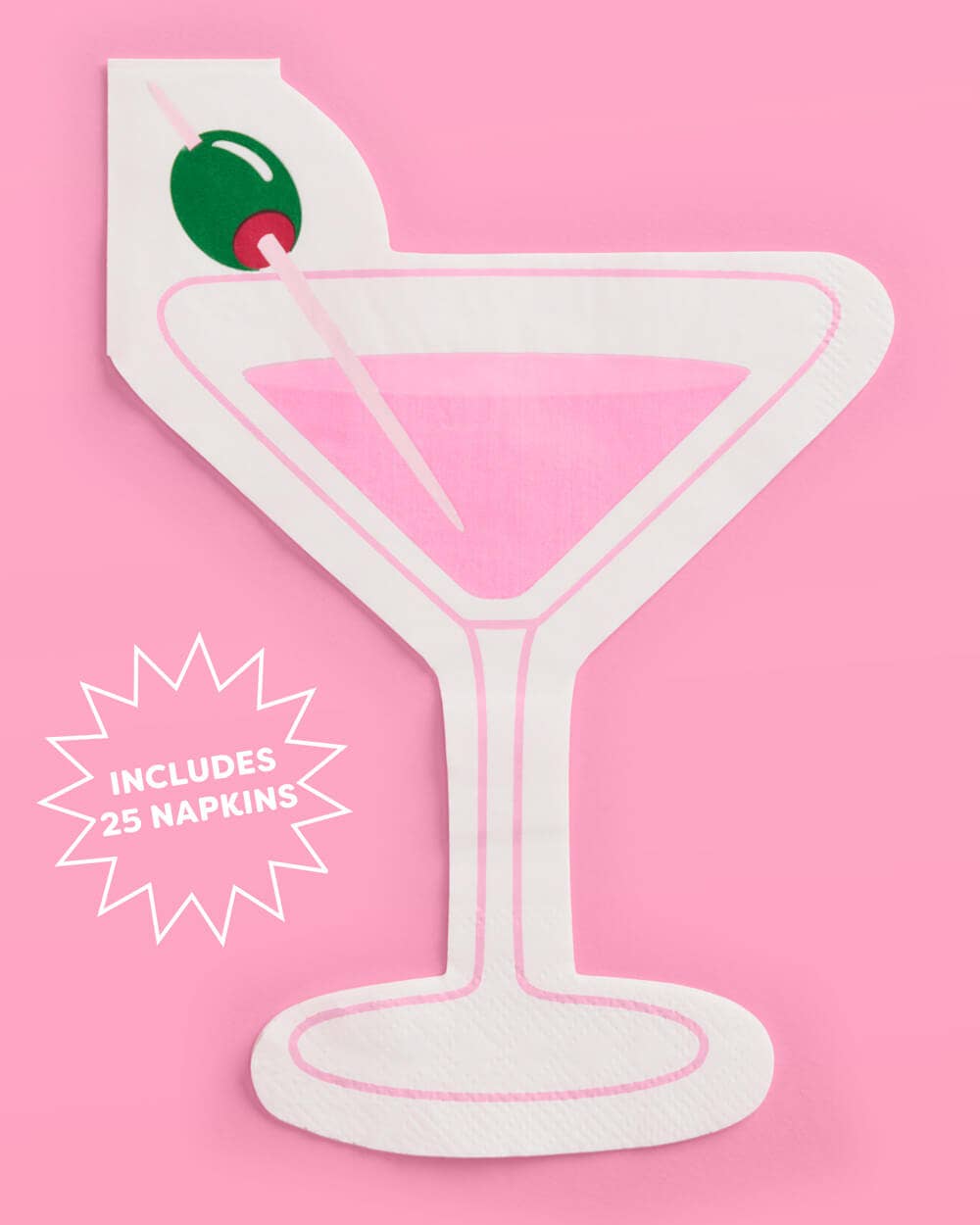 Extra Dirty Napkins - 25 paper napkins, Martini, Birthday